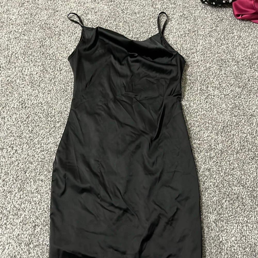 silk mini dress